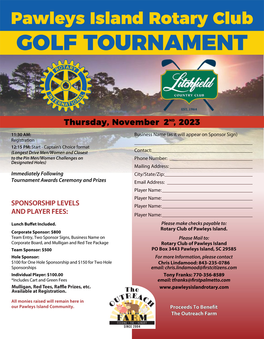 Sign up for the Golf Tournament to Support Our Mission at The Outreach Farm